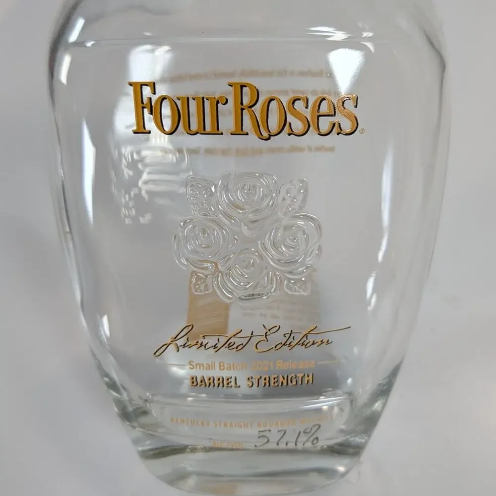 Four Roses 2021 Limited Edition Barrel Strength Bourbon Empty 750ml Bottle